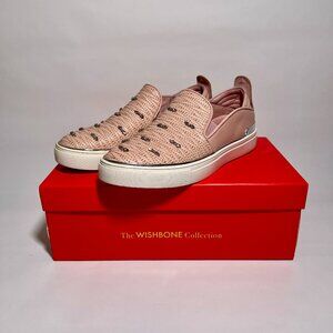 The WISHBONE Collection by Browns Shoes | Lia Pink Slip-On Loafers